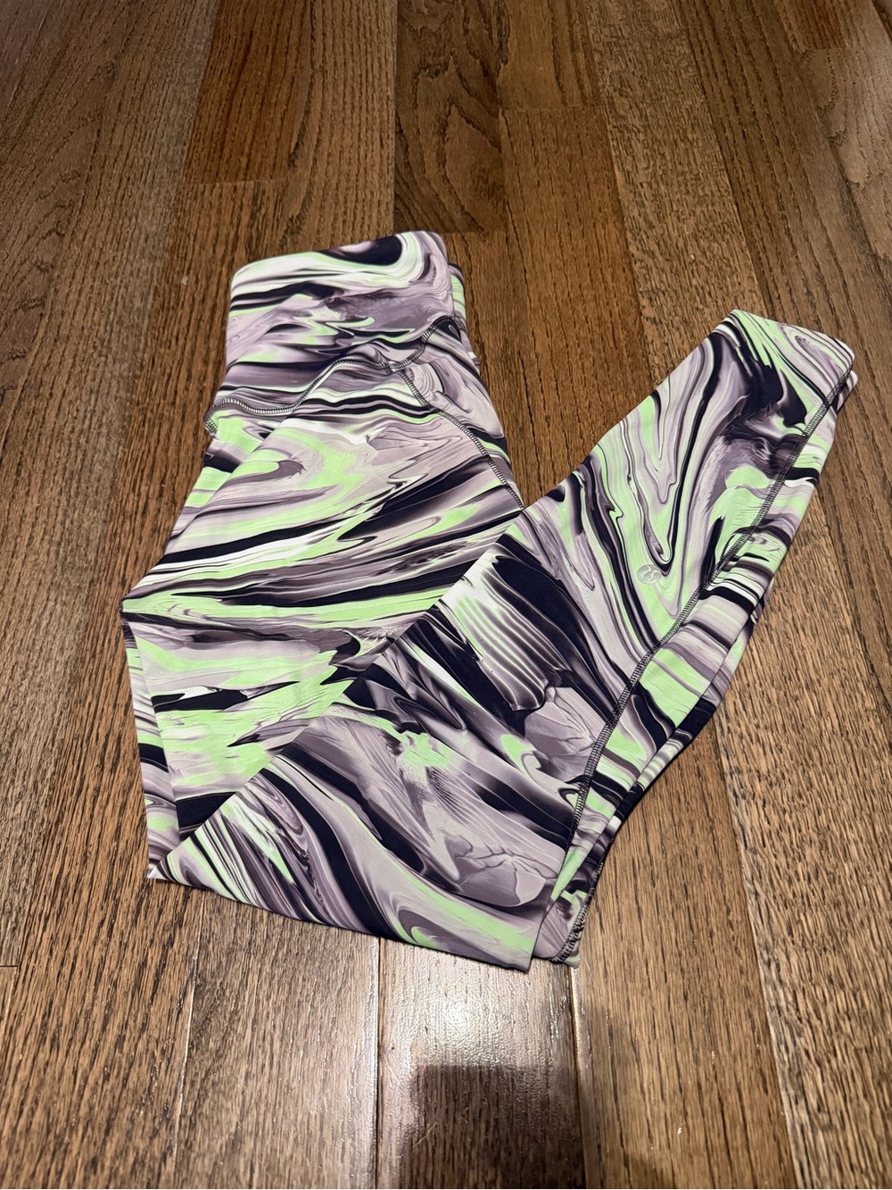 Lululemon Wunder Train High-Rise Tight 25” Leggings Multicolor Print Size 6 - Picture 2 of 5